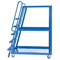 Stock Picking Cart, Steel, 27-7/8" W x 56-1/8" D, 3 Shelves, 1000 lbs. Capacity Toolneeds Inc.