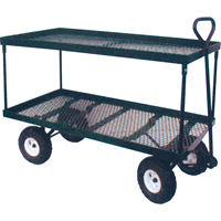Double Deck Wagon, 24" W x 48" L, 600 lbs. Capacity Toolneeds Inc.