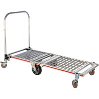 Six Wheel Folding Platform Truck, Aluminum, 1550 lbs., 61-7/8" L x 23-1/4" W, 39" High Toolneeds Inc.