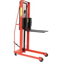 Hydraulic Fork Lift Stacker, Foot Pump Operated, 1000 lbs. Capacity, 56" Max Lift Toolneeds Inc.