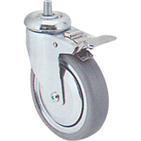 Roulette zingu&eacute;e, Pivotant avec frein, Diam&egrave;tre 3" (76 mm), Capacit&eacute; 150 lb (68 kg) Toolneeds Inc.