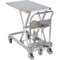 Hydraulic Scissor Lift Table, 31-1/2" L x 19-1/2" W, Stainless Steel, 550 lbs. Capacity Toolneeds Inc.