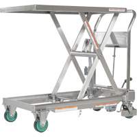 Hydraulic Scissor Lift Table, 31-1/2" L x 19-1/2" W, Stainless Steel, 550 lbs. Capacity Toolneeds Inc.