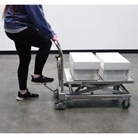 Hydraulic Scissor Lift Table, 31-1/2" L x 19-1/2" W, Stainless Steel, 550 lbs. Capacity Toolneeds Inc.