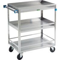 Guard Rail Carts, 3 Tiers, 19" W x 34-3/4" H x 31" D, 500 lbs. Capacity Toolneeds Inc.