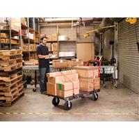 Chariot &agrave; plateforme robuste, 36" lo x 24" la, 1000 lb cap, Roues Caoutchouc Toolneeds Inc.