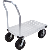 Aluminum Platform Truck, 24" W x 36" L, 1600 lbs. Cap., Pneumatic Wheels Toolneeds Inc.