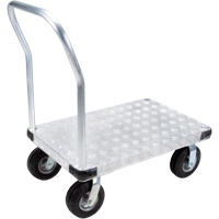 Aluminum Platform Truck, 24" W x 36" L, 1100 lbs. Cap., Flat Free Wheels Toolneeds Inc.