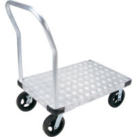 Aluminum Platform Truck, 30" W x 60" L, 2000 lbs. Cap., Mold-on Rubber Wheels Toolneeds Inc.