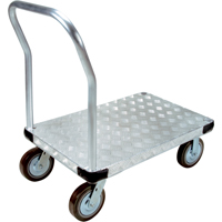 Aluminum Platform Truck, 24" W x 36" L, 4000 lbs. Cap., Polyurethane Wheels Toolneeds Inc.