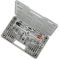 Jeu de taraud & fili&egrave;re SAE en acier rapide TD40H, 40 Morcea Toolneeds Inc.