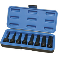 Metric Impact Socket Set, Hex, 1/2" Drive, 8 Pcs Toolneeds Inc.