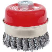 CKB3201T High Performance Knot Banded Cup Brush, 3-1/2" Dia. x 5/8"-11 Arbor Toolneeds Inc.