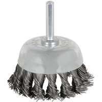 8046 Shaft Mounted Knot Twisted Cup Brush, 1-1/8" Dia. Toolneeds Inc.