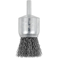 Shaft Mounted Crimped End Brush, 1", 0.012" Fill, 1/4" Shank Toolneeds Inc.