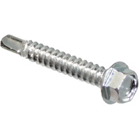 Self Drill Hex Washer, 1" x 10" L, Zinc Plated Toolneeds Inc.