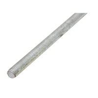 Threaded Rod, 1/4"-20, 36" L, Galvanized, Grade 2 Grade Toolneeds Inc.
