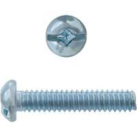 Round Square/Slot HD Machine Screws, #6 x 3" L, Zinc Plated Toolneeds Inc.