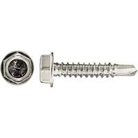 100-Piece Drill-X&reg; Hex HD Tapping Screws, #12 Dia., 1-1/4" L, Zinc Plated Toolneeds Inc.
