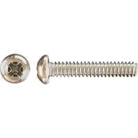 Pan Phillips HD Machine Screws, #8 x 3" L, Zinc Plated Toolneeds Inc.