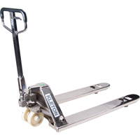 Manual Pallet Truck, Stainless Steel, 48" L x 27" W, 5500 lbs. Capacity Toolneeds Inc.
