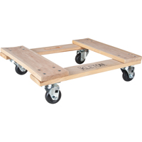 Hardwood Dolly, Polyolefin Wheels, 1000 lbs. Capacity, 18" W x 24" D x 7" H Toolneeds Inc.