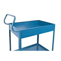 Chariots de service &agrave; bordure profonde, 2 Tiers, 24" la x 47" h x 36" p, Capacit&eacute; 1200 lb Toolneeds Inc.