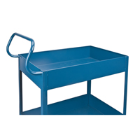 Chariots de service &agrave; bordure profonde, 2 Tiers, 24" la x 47" h x 36" p, Capacit&eacute; 1200 lb Toolneeds Inc.