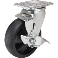 Hi-Temp Caster, Swivel with Brake, 6" (152.4 mm), Nylon, 880 lbs. (399 kg.) Toolneeds Inc.