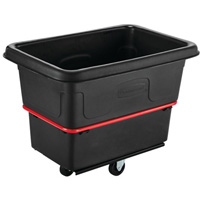 Chariot utilitaire &agrave; usage intensif, Plastique recycl&eacute; noir, 26"/38-3/8" lo x 26"/38-2/5" la x 28-1/4"/28-3-10" h, Volume 8 pi³, Capacit&eacute; 700 lb Toolneeds Inc.