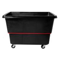 Chariot utilitaire &agrave; usage intensif, Plastique recycl&eacute; noir, 59"/34-5/8" lo x 34"/59-1/64" la x 42-1/16"/42-7/8" h, Volume 27 pi³, Capacit&eacute; 1200 lb Toolneeds Inc.