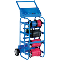 Portable Wire Reel Caddy, Steel, 11 Rod, 19-1/2" W x 43-1/4" H x 17-1/2" D, 150 lbs. Capacity Toolneeds Inc.