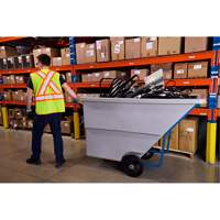 Chariot basculeur en acier, Poly&eacute;thyl&egrave;ne, 1,1 vg³, Capacit&eacute; de charge de 1250 lb Toolneeds Inc.