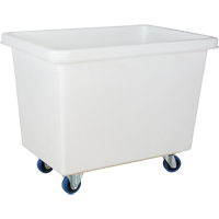 Chariot-caisse en &agrave; parois effil&eacute;es, Poly&eacute;thyl&egrave;ne blanc, 39" lo x 27" la x 31" h, Volume 12 pi³, Capacit&eacute; 600 lb Toolneeds Inc.
