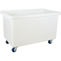 Straight Wall Box Truck, White Polyethylene, 46" L x 28" W x 31" H, 14 cu. ft. Volume, 600 lbs. Capacity Toolneeds Inc.