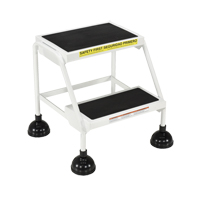 &eacute;chelles Stop-Step, 2 marches, Largeur de la marche 16", Hauteur de la plateforme 18-9/16", Acier Toolneeds Inc.