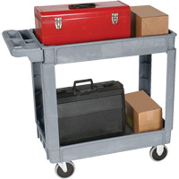 Chariot utilitaire de luxe, 2 tiers, 25" x 35-1/2" x 43,5"/43-1/2", Capacit&eacute; 550 lb Toolneeds Inc.