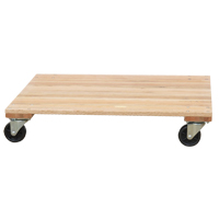 Solid Platform Wood Dolly, Rubber Wheels, 1200 lbs. Capacity, 18" W x 30" D x 7" H Toolneeds Inc.