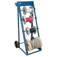 Portable Wire Reel Caddy, Steel, 4 Rod, 24-1/2" W x 49" H x 23" D, 400 lbs. Capacity Toolneeds Inc.