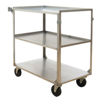 Chariots &agrave; tablette, 3 Tiers, 21" la x 37-1/4" h x 35-1/8" p, Capacit&eacute; 500 lb Toolneeds Inc.