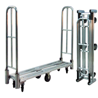 Aluminum U-Boat Folding Utility Cart, 16" W x 60" L, 1500 lbs. Cap., Polyurethane Wheels Toolneeds Inc.