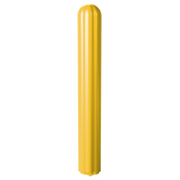 Ribbed Bollard Cover, 4" Dia. x 56" L, Yellow Toolneeds Inc.