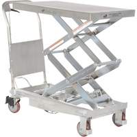 Manual Hydraulic Scissor Lift Table, 35-1/2" L x 20" W, Partial Stainless Steel, 800 lbs. Capacity Toolneeds Inc.