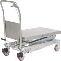 Manual Hydraulic Scissor Lift Table, 35-1/2" L x 20" W, Partial Stainless Steel, 800 lbs. Capacity Toolneeds Inc.