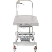 Manual Hydraulic Scissor Lift Table, 35-1/2" L x 20" W, Partial Stainless Steel, 800 lbs. Capacity Toolneeds Inc.