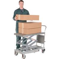 Manual Hydraulic Scissor Lift Table, 35-1/2" L x 20" W, Partial Stainless Steel, 800 lbs. Capacity Toolneeds Inc.