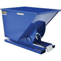 Self-Dumping Hopper, Steel, 1 cu.yd., Blue Toolneeds Inc.