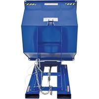 Self-Dumping Hopper, Steel, 1 cu.yd., Blue Toolneeds Inc.