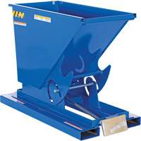 Self-Dumping Hopper, Steel, 1/3 cu.yd., Blue Toolneeds Inc.