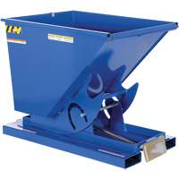 Self-Dumping Hopper, Steel, 1/2 cu.yd., Blue Toolneeds Inc.